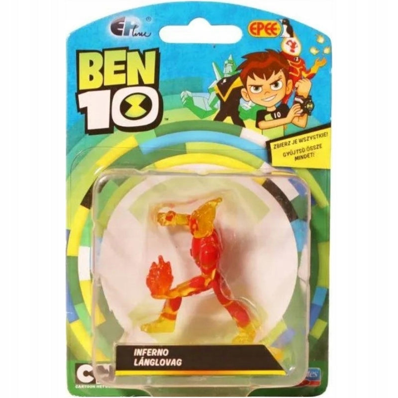 Zabawka BEN 10 MINI  EPEE PLAYMATES TOYS HEATBLAST INFERNO - kolekcjonerska premium zabawki Aseo dla dzieci