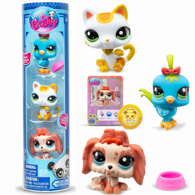 LITTLEST PET SHOP LPS SERIA 1 PET TRIO ZESTAW 3-PAK FIGUREK CITY VIBES
