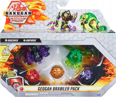 Zabawka BAKUGAN GEOGAN BRAWLER PACK ARACHNIA AMPHROG 5-PAK - kolekcjonerska premium zabawki Aseo dla dzieci