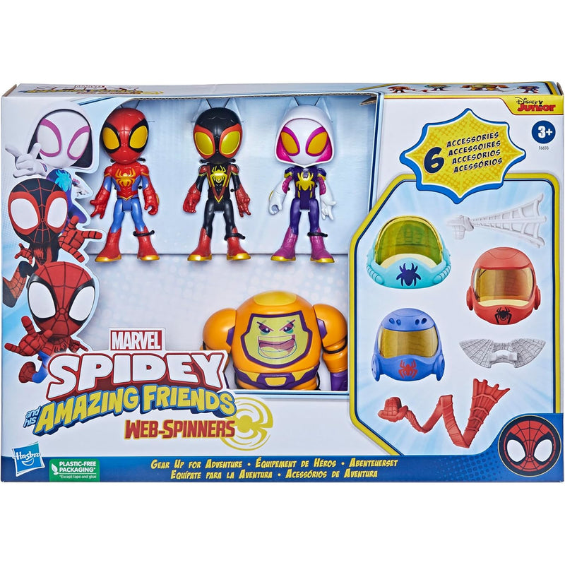 Zabawka SPIDEY I SUPER KUMPLE WEB-SPINNERS ZESTAW 4-PAK GE - kolekcjonerska Hasbro premium dla dzieci fanow