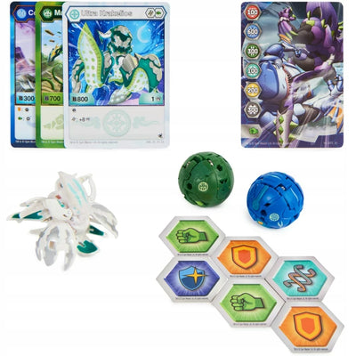 BAKUGAN LEGENDS KRAKELIOS + CENTIPOD + M - widok 2 opakowania szczegoly zabawka kolekcja
