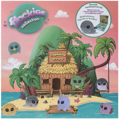 FLOCKIES DOMEK KOLEKCJONERSKI WALIZKA WY - widok 2 opakowania szczegoly zabawka kolekcja