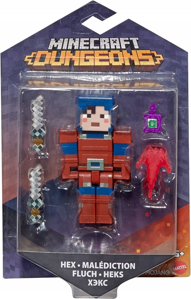 Zabawka MINECRAFT DUNGEONS RUCHOMA  HEX + AKCESORIA - kolekcjonerska premium zabawki Aseo dla dzieci