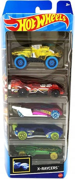 HOT WHEELS X-RAYCERS ZESTAW AUTEK 5-PAK  - widok 2 opakowania szczegoly zabawka kolekcja