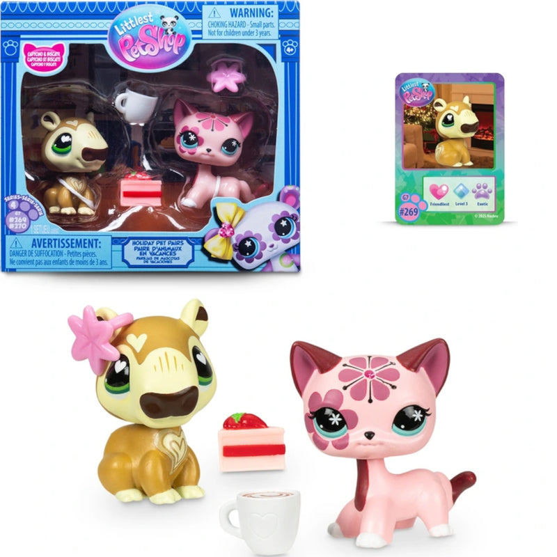 Zabawka LITTLEST PET SHOP LPS SERIA 4 HOLIDAY PET PAIRS 2- - kolekcjonerska TM Toys premium dla dzieci