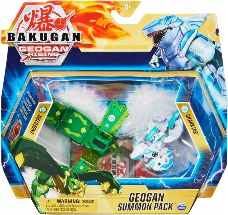 Zabawka BAKUGAN GEOGAN ZESTAW SUMMON INSECTRA + SHARKTAR - kolekcjonerska premium zabawki Aseo dla dzieci