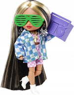 BARBIE EXTRA MINIS LALKA PASEMKA W KURTC - widok 4 opakowania szczegoly zabawka kolekcja