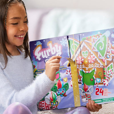 FURBY MINIS ADVENT CALENDAR KALENDARZ AD - widok 2 opakowania Hasbro szczegoly kolekcja