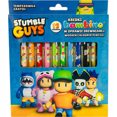 Zabawka KREDKI BAMBINO JUMBO W DREWNIANEJ OPRAWIE Z NADRUK - kolekcjonerska St. Majewski premium dla dzieci