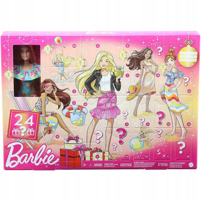 BARBIE KALENDARZ ADWENTOWY ORYGINALNY MA - widok 2 opakowania szczegoly zabawka kolekcja
