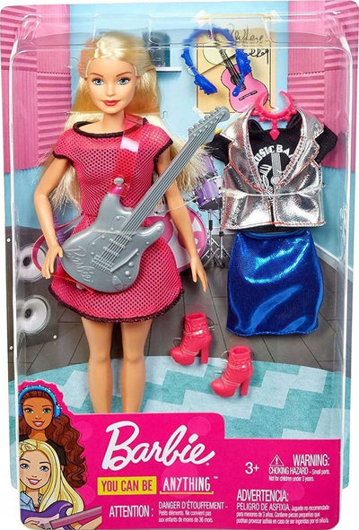 BARBIE LALKA ROCK STAR GWIAZDA ROCKA Z G - widok 2 opakowania szczegoly zabawka kolekcja