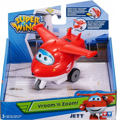 Zabawka SUPER WINGS SAMOLOT  DŻETEK JETT Z NAPĘDEM - kolekcjonerska premium zabawki Aseo dla dzieci