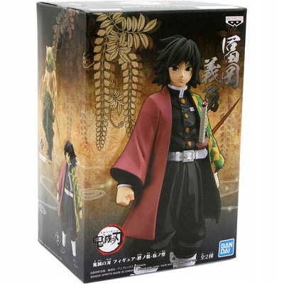 DEMON SLAYER BANPRESTO  GIYU TOMIOKA 15c - widok 2 opakowania szczegoly zabawka kolekcja
