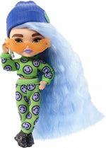 BARBIE EXTRA MINIS LALKA W NIEBIESKICH W - widok 5 opakowania szczegoly zabawka kolekcja