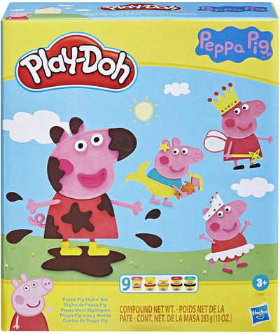 Zabawka CIASTOLINA PLAY-DOH ŚWINKA PEPPA + 9 TUB F1497 - kolekcjonerska premium zabawki Aseo dla dzieci