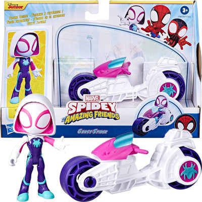 Zabawka SPIDEY I SUPER KUMPLE MARVEL MOTOCYKL + RUCHOMA  G - kolekcjonerska Hasbro premium dla dzieci fanow