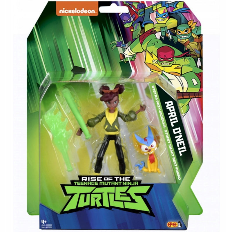 Zabawka WOJOWNICZE ŻÓŁWIE NINJA  APRIL O'NEIL 11cm - kolekcjonerska premium zabawki Aseo dla dzieci