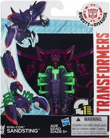 Zabawka TRANSFORMERS ROBOTS  MINI-CON SANDSTING - kolekcjonerska premium zabawki Aseo dla dzieci