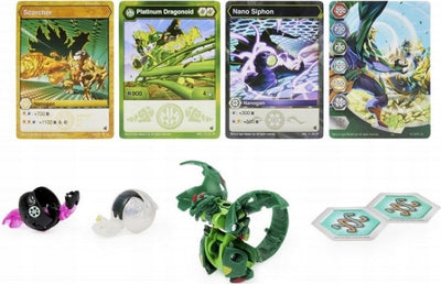 BAKUGAN EVOLUTIONS PLATINUM METAL DRAGON - widok 2 opakowania szczegoly zabawka kolekcja