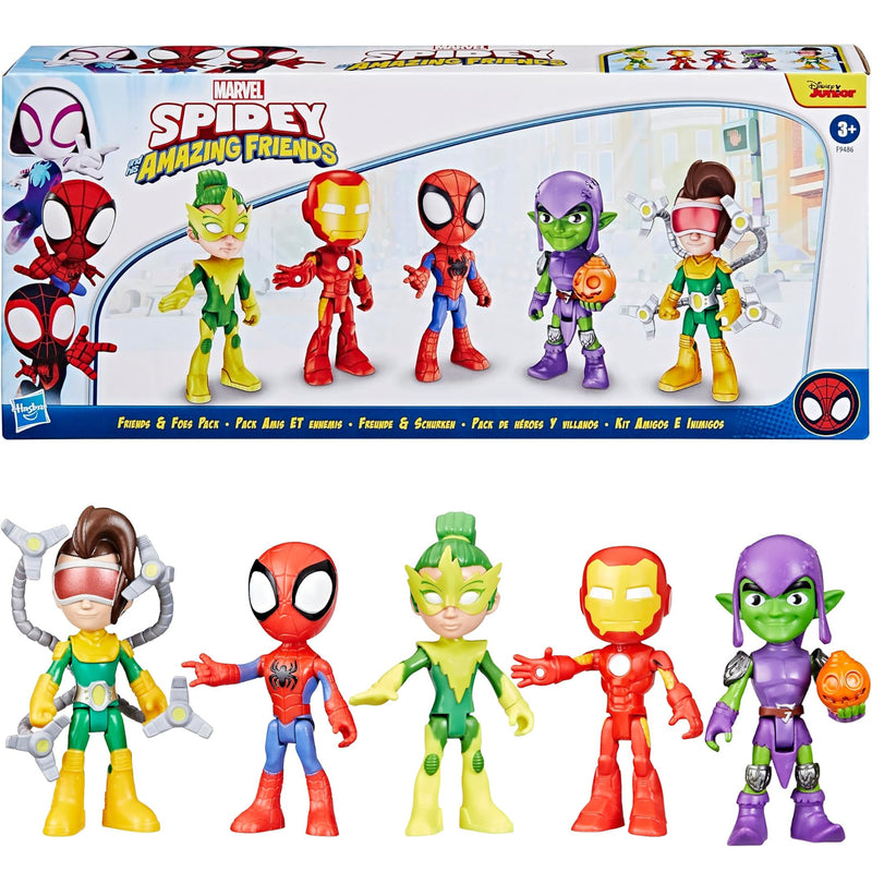 Zabawka SPIDEY I SUPER KUMPLE 5-PAK SPIDEY IRON MAN ZIELON - kolekcjonerska Hasbro premium dla dzieci fanow