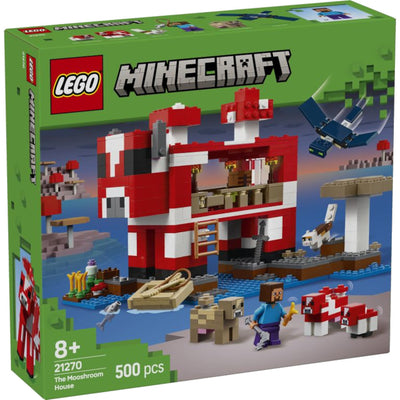 LEGO MINECRAFT BARDZO DUŻY ZESTAW KLOCKÓW DOM GRZYBOWEJ KROWY 21270