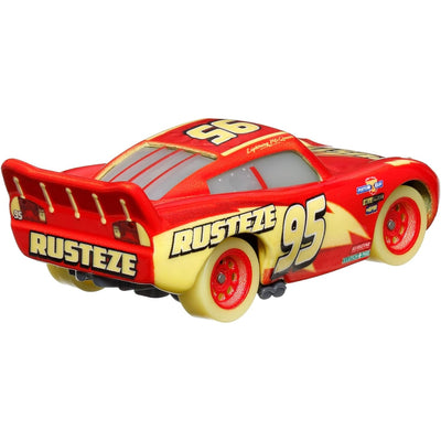 CARS GLOW RACERS AUTA POJAZD ŚWIECĄCY W  - widok 2 Mattel opakowanie szczegoly collectible