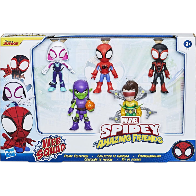 Zabawka SPIDEY I SUPER KUMPLE ZESTAW FIGUREK 5-PAK WEB SQU - kolekcjonerska Hasbro premium dla dzieci fanow