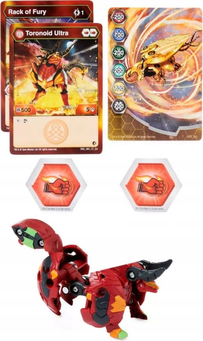 BAKUGAN GEOGAN RISING  ULTRA PYRUS TORON - widok 2 opakowania szczegoly zabawka kolekcja