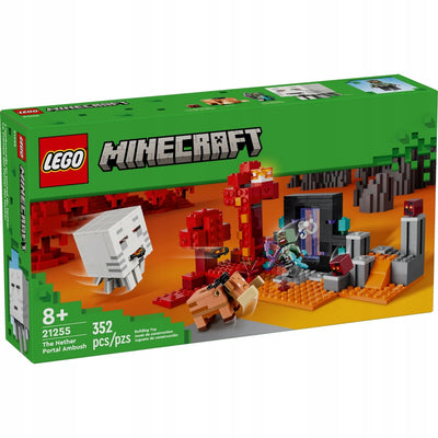 Zabawka LEGO MINECRAFT DUŻY ZESTAW KLOCKÓW ZASADZKA W PORT - kolekcjonerska premium zabawki Aseo dla dzieci