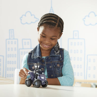 SPIDEY I SUPER KUMPLE POJAZD PANTHER PAT - widok 2 opakowania Hasbro szczegoly kolekcja