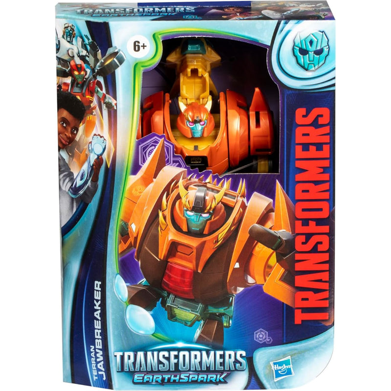 Zabawka TRANSFORMERS EARTHSPARK ISKRA ZIEMI DELUXE CLASS T - kolekcjonerska Hasbro premium dla dzieci fanow