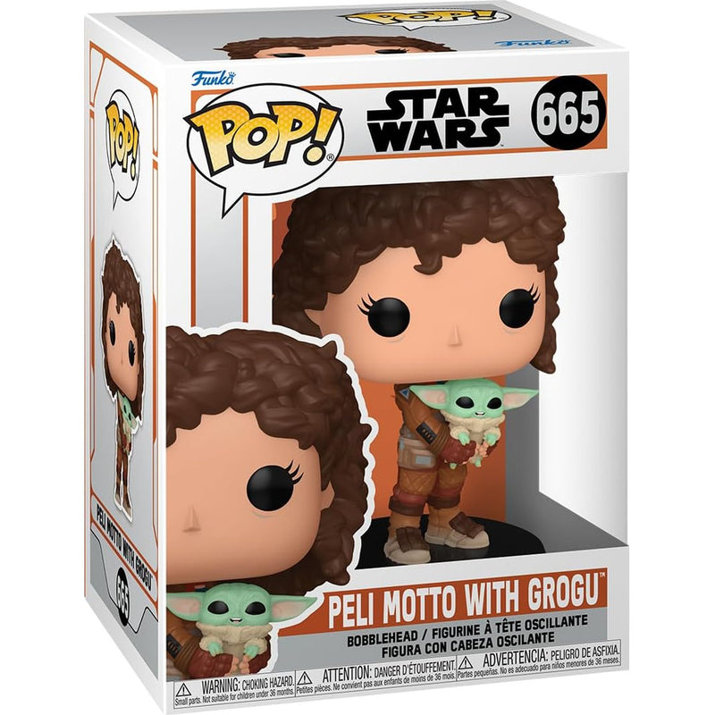 Figurka Funko POP STAR WARS BOBBLE-HEAD  PELI MOTTO WITH GROGU  - kolekcjonerska premium dla fanow kolekcjoner