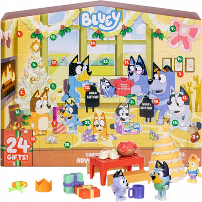 Zabawka BLUEY KALENDARZ ADWENTOWY ORYGINALNY MOOSE CHRISTM - kolekcjonerska premium zabawki Aseo dla dzieci