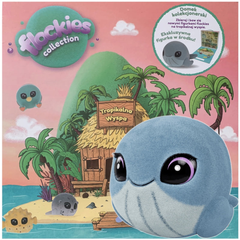 Zabawka FLOCKIES DOMEK KOLEKCJONERSKI WALIZKA WYSPA TROPIK - kolekcjonerska premium zabawki Aseo dla dzieci