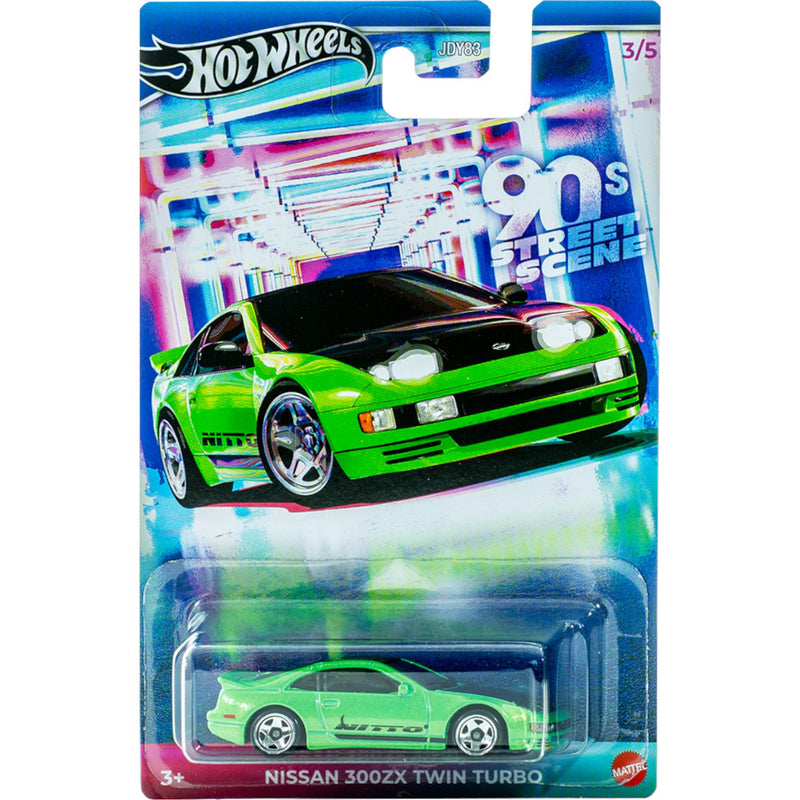 Zabawka HOT WHEELS 90S STREET SCENE AUTKO SAMOCHÓD NISSAN  - kolekcjonerska Mattel premium dla dzieci