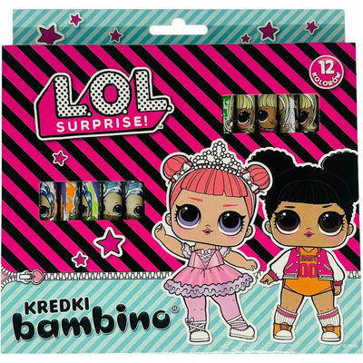 Zabawka KREDKI BAMBINO JUMBO W DREWNIANEJ OPRAWIE Z NADRUK - kolekcjonerska St. Majewski premium dla dzieci