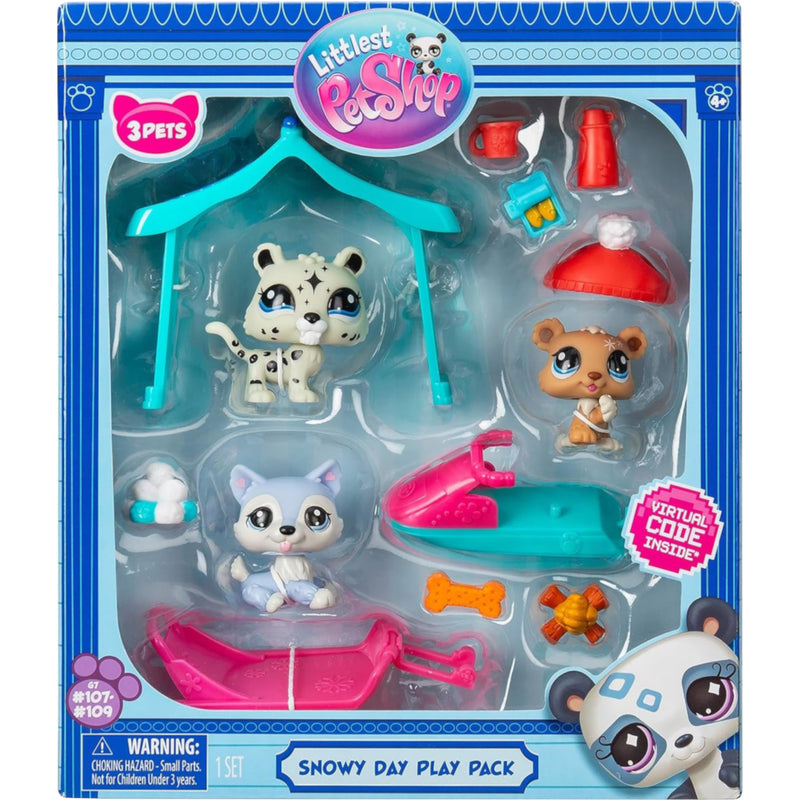 Zabawka LITTLEST PET SHOP LPS SNOWY DAY PLAY PACK ŚNIEŻNY  - kolekcjonerska TM Toys premium dla dzieci