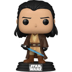 Funko POP Star Wars Jedi Master - opakowanie z tylu - hooded figure lightsaber Council Jedi Order