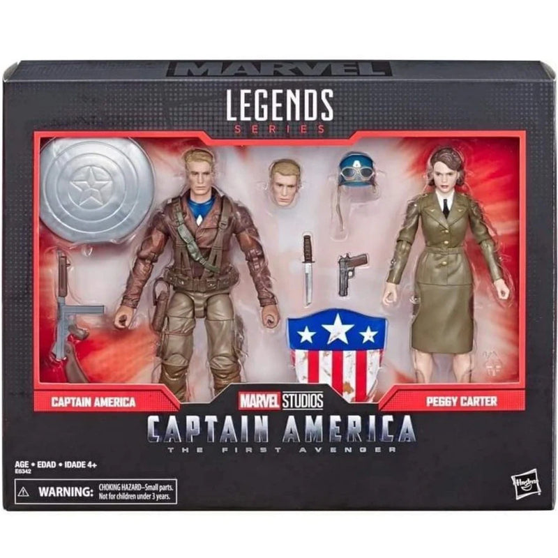 Zabawka MARVEL LEGENDS THE FIRST AVENGER 2-PAK KAPITAN AME - kolekcjonerska Hasbro premium dla dzieci fanow
