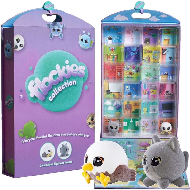Zabawka FLOCKIES ROZKŁADANA WALIZKA DOMEK KOLEKCJONERSKI + - kolekcjonerska TM Toys premium dla dzieci