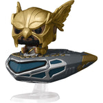 Funko POP RIDES DC COMICS BLACK ADAM  HAWKMAN - widok 2 opakowania tyl back box kolekcjonerska