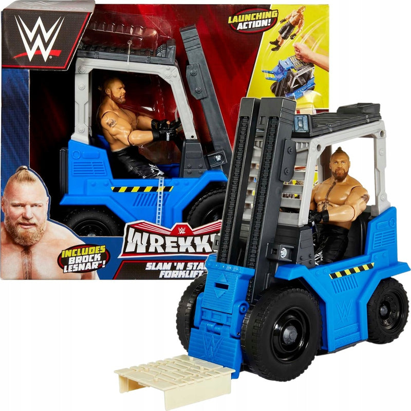 Zabawka WWE WREKKIN' SLAM 'N STACK FORKLIFT WÓZEK WIDŁOWY  - kolekcjonerska premium zabawki Aseo dla dzieci
