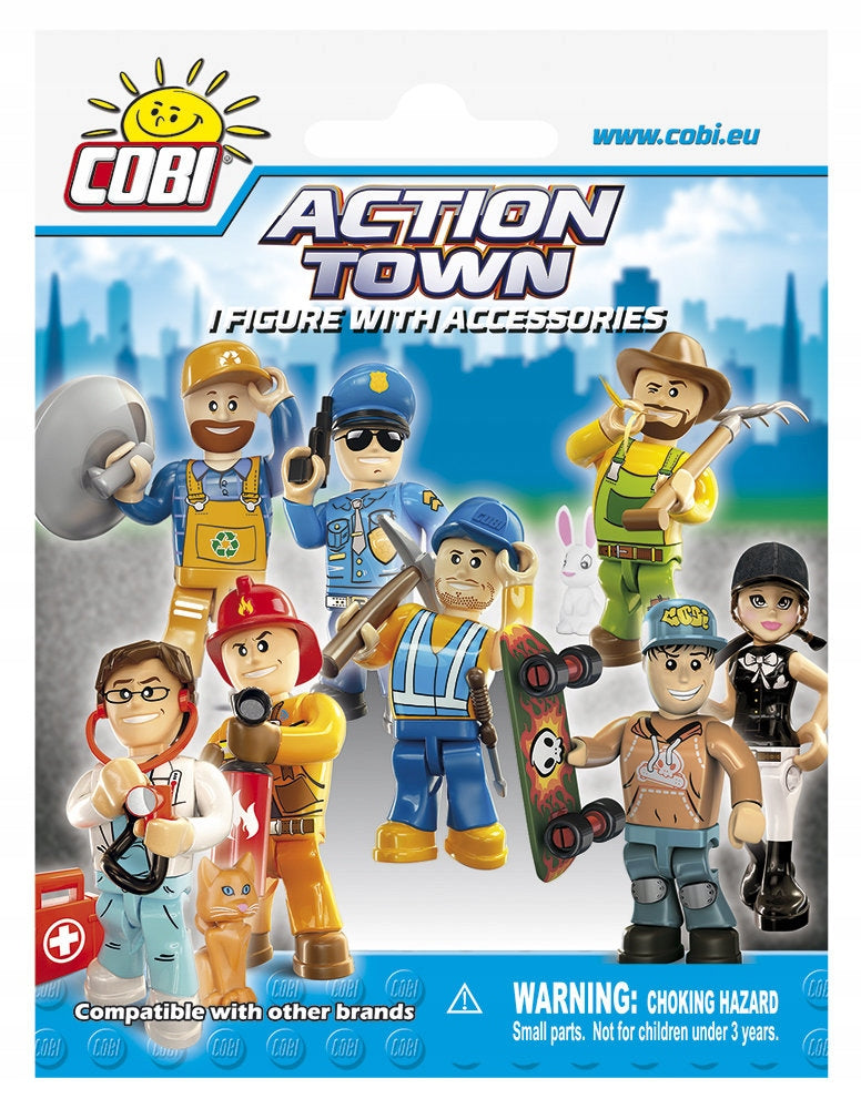 Zabawka COBI ACTION TOWN SASZETKA  + AKCESORIA 1852 - kolekcjonerska premium zabawki Aseo dla dzieci