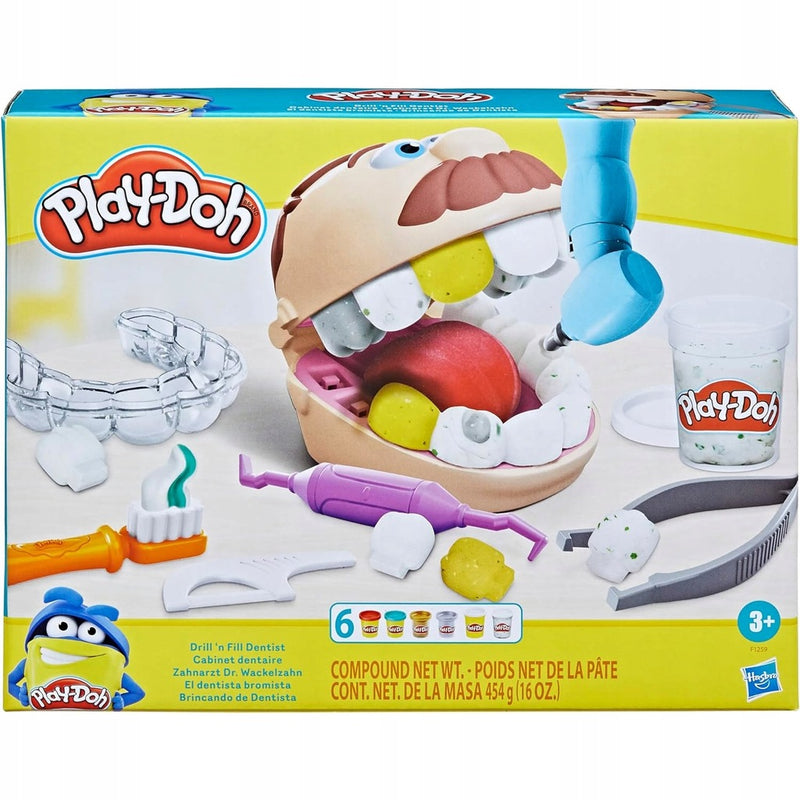 Zabawka PLAY-DOH CIASTOLINA ZESTAW LECZENIE ZĘBA DOKTOR DE - kolekcjonerska premium zabawki Aseo dla dzieci