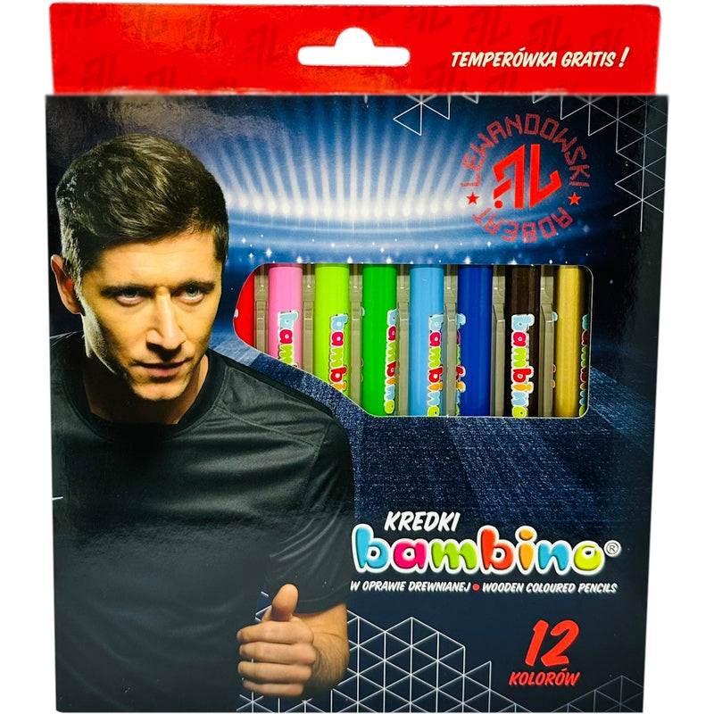 Zabawka KREDKI BAMBINO JUMBO W OPRAWIE Z NADRUKIEM RL9 ROB - kolekcjonerska St. Majewski premium dla dzieci