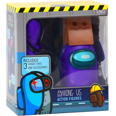 AMONG US EJECTED EDITION FIGURKA CREWMATE GUARDIAN ANGEL FIOLETOWY 12cm