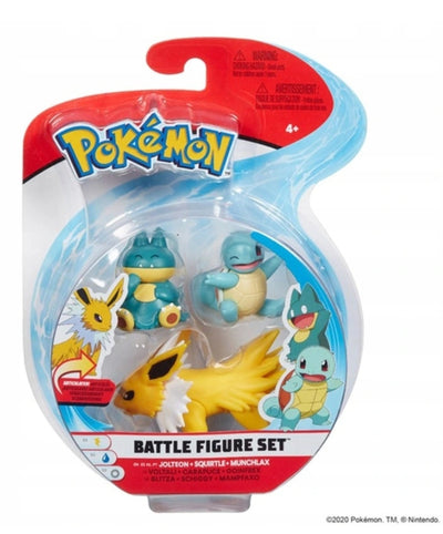 Zabawka FIGURKI POKEMON 3-PAK JOLTEON SQUIRTLE MUNCHLAX - kolekcjonerska premium zabawki Aseo dla dzieci