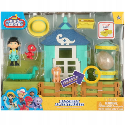 Zabawka DINO RANCH WYLĘGARNIA DINO-MITE + FIGURKI JAZWARES - kolekcjonerska premium zabawki Aseo dla dzieci