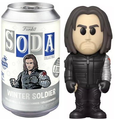 Figurka Funko Vinyl Soda Winter Soldier - Marvel Avengers - limitowana w puszce Bucky Barnes metal arm