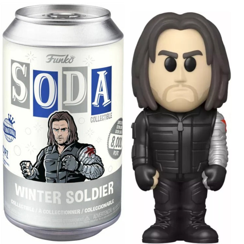 Figurka Funko Vinyl Soda Winter Soldier - Marvel Avengers - limitowana w puszce Bucky Barnes metal arm